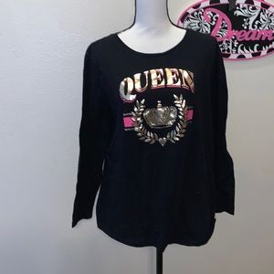 The Children’s Place black Beautiful Queen long sleeve shirt